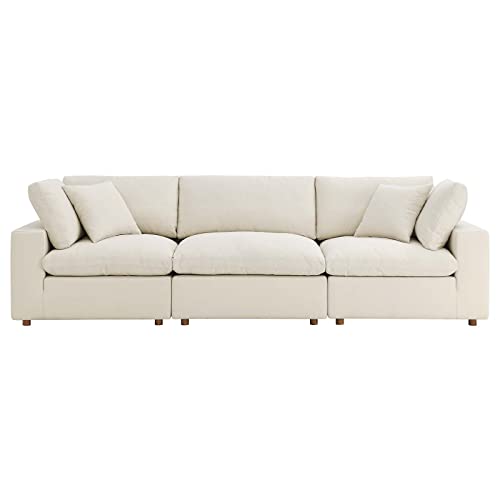 Modway Commix Down-Filled Overstuffed Upholstered 3-Seater Sofa