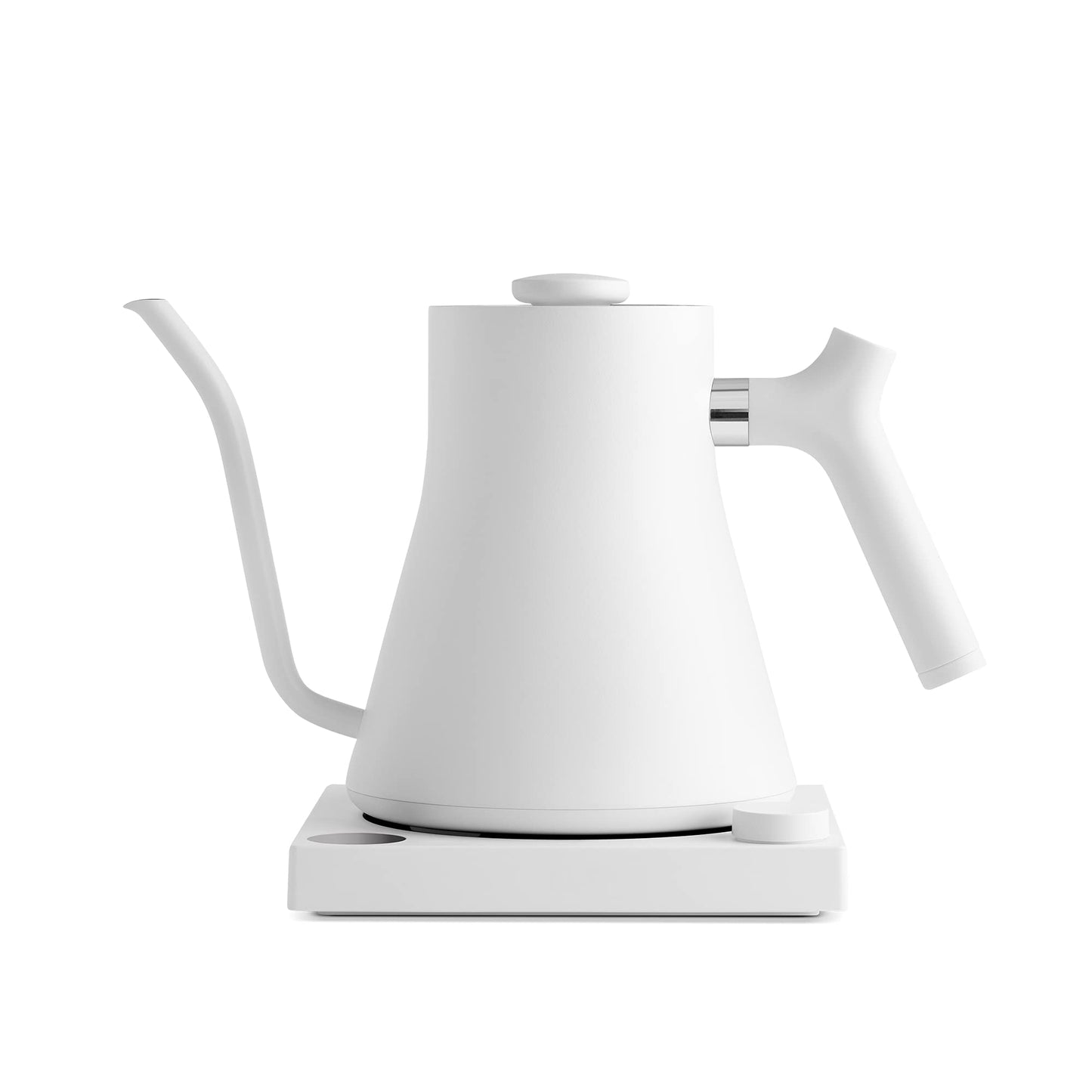 Fellow Stagg EKG Electric Gooseneck Kettle - Pour-Over Coffee and Tea Kettle - Stainless Steel Kettle Water Boiler - Quick Heating Electric Kettles for Boiling Water - Matte White