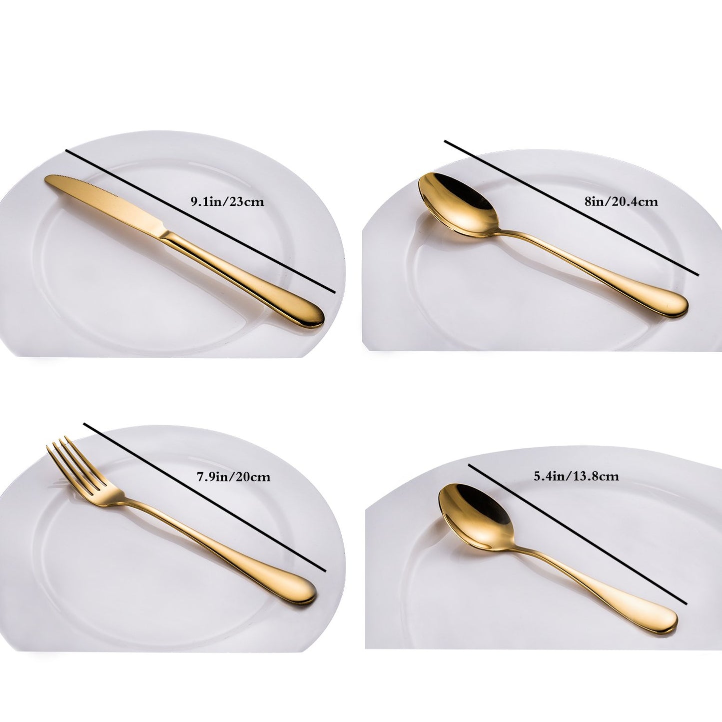 Flatware Set Gold Silverware Set with Pattern Mirror Polished 24 Pieces Cutlery Set Housewarming Wedding Gift, Service for 6