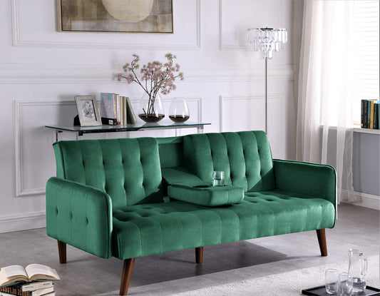 US Pride Furniture Mid-Century Tufted Design Sofa Bed